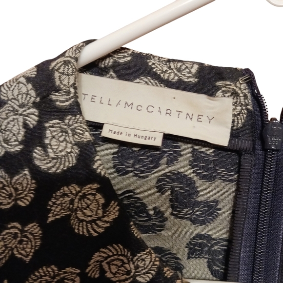 Stella McCartney Damask Jacquard Long Sleeved Dress Ladies 38 Floral Luxury - Picture 3 of 8